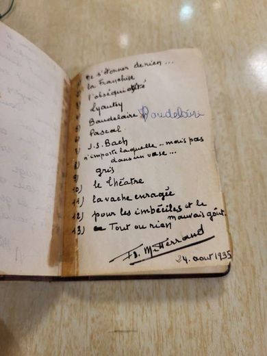 Un petit carnet riche en informations sur la personnalité de François Mitterrand.