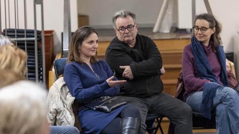 Quinze lecteurs de "La Provence" ont eu le plaisir d’échanger avec Robin Renucci après avoir assisté à une heure de répétition.