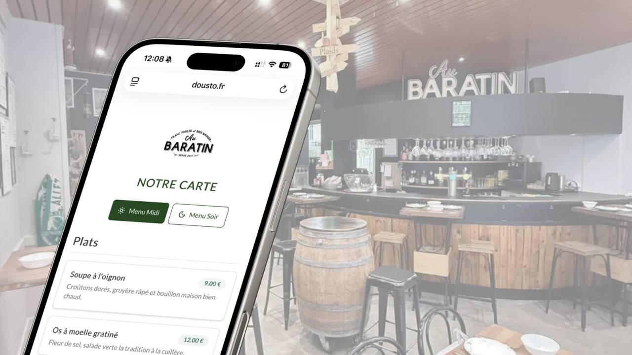 Un des repreneurs du Baratin à Saint-Etienne crée Dousto, logiciel "tout-en-un" pour restaurateurs