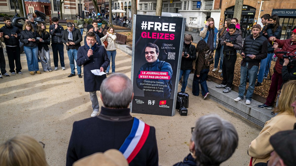 À Toulouse, les élus locaux, le Club de la presse et Reporters sans frontières demandent la libération du journaliste Christophe Gleizes, détenu en Algérie