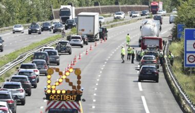 Impressionnant accident sur l’A9 : un poids lourd traverse les six voies de l’autoroute près de Montpellier et percute un autre camion
