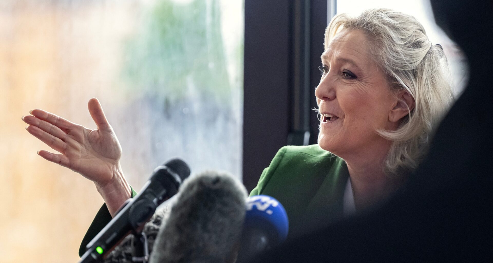 à Marseille, Marine Le Pen dit son "optimisme" vis-à-vis du procès en appel des assistants parlementaires du RN