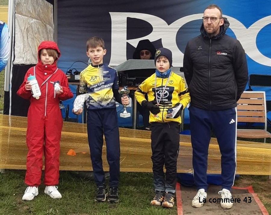 Cyclisme : Adrien Caron monte sur le podium au cyclo-cross de Crêt de Roc