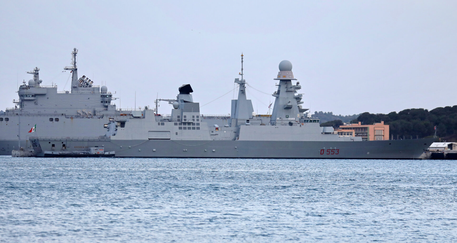 La frégate italienne Andrea Doria à Toulon