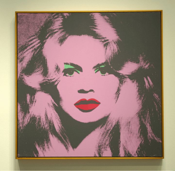 Portrait de l'actrice Brigitte Bardot par Andy Warhol, exposé lors d'une vente Christie's en 2007. (SMOCK JOHN / SIPA)