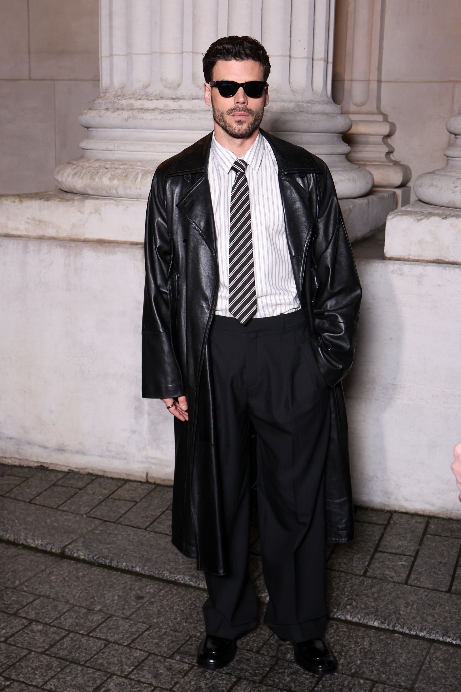 François Arnaud au dfil Saint Laurent homme automnehiver 20262027