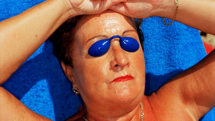 Cliché de Martin Parr pris à Benidorm, en Espagne en 1997.