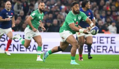 Bundee Aki écarté de l'équipe d'Irlande pour raisons disciplinaires avant le Tournoi