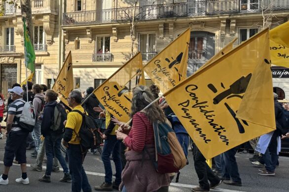 Action coup de poing de la Confédération paysanne à Paris, 52 gardes à vue