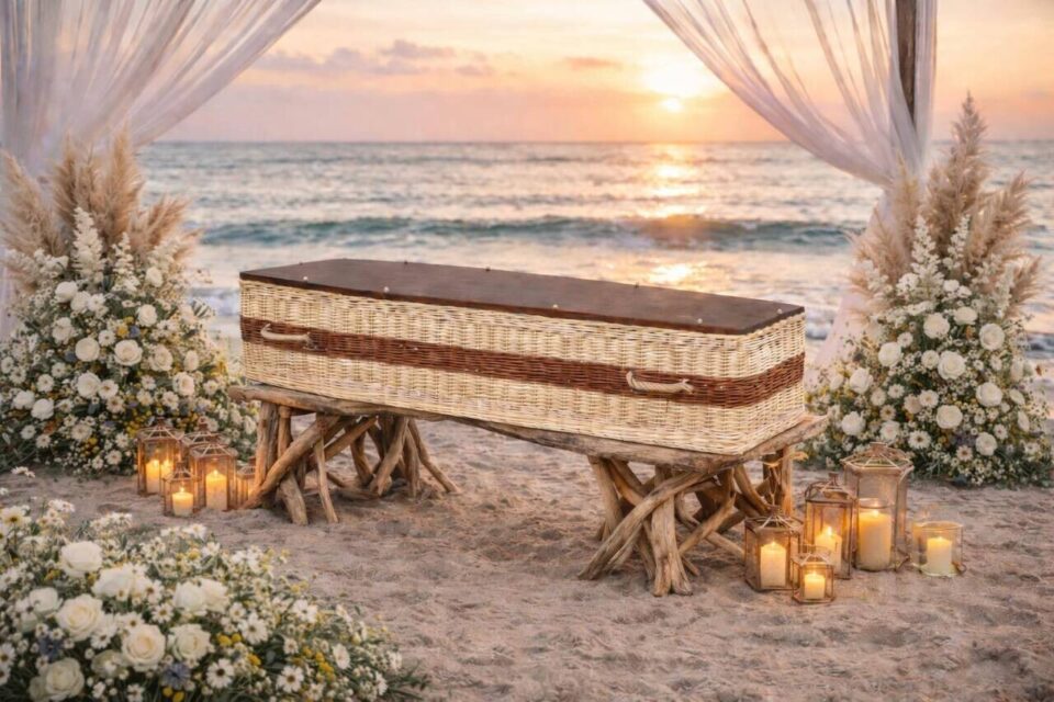 Le cercueil en osier où repose Brigitte Bardot a été réalisé par la vannerie du Boisle dans la Somme.