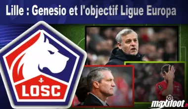 Lille : Genesio et l'objectif Ligue Europa - Maxifoot