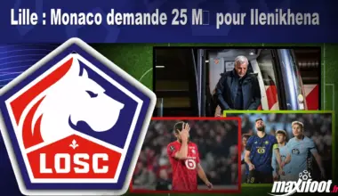 Lille : Monaco demande 25 M€ pour Ilenikhena - Maxifoot