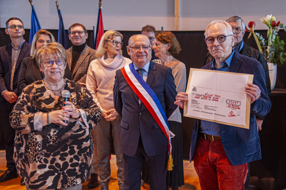 Un chèque de 1 304 € a été remis à la Ligue contre le cancer, lors de cette cérémonie