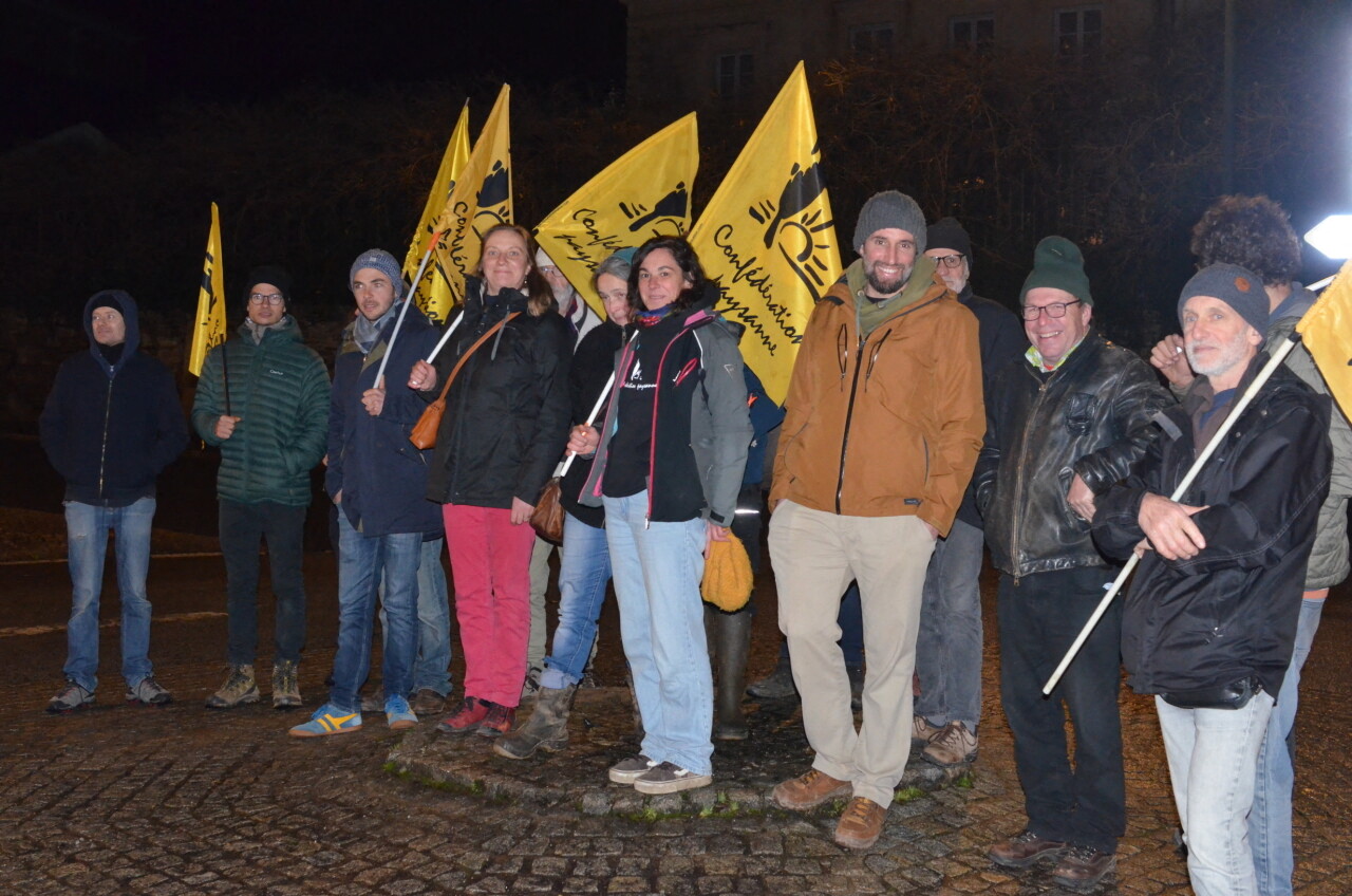 la Confédération paysanne mobilisée à Redon
