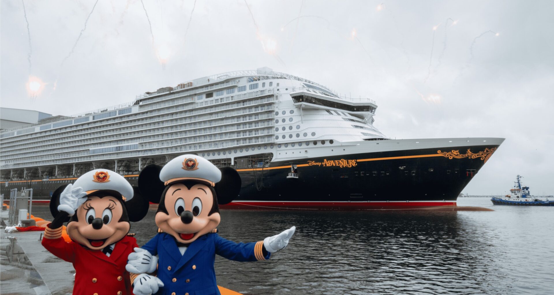 Enfin livré, le paquebot Disney Adventure (ex-Global Dream) a quitté l’Allemagne