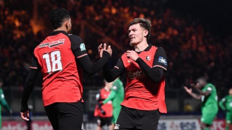 Coupe de France (16es de finale) : Rennes s'en sort, Nice qualifié aux tirs au but : Sports