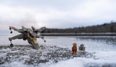 INSOLITE. Dans la neige avec ses Lego, ce photographe apporte "une touche de magie à un paysage déjà magnifique"
