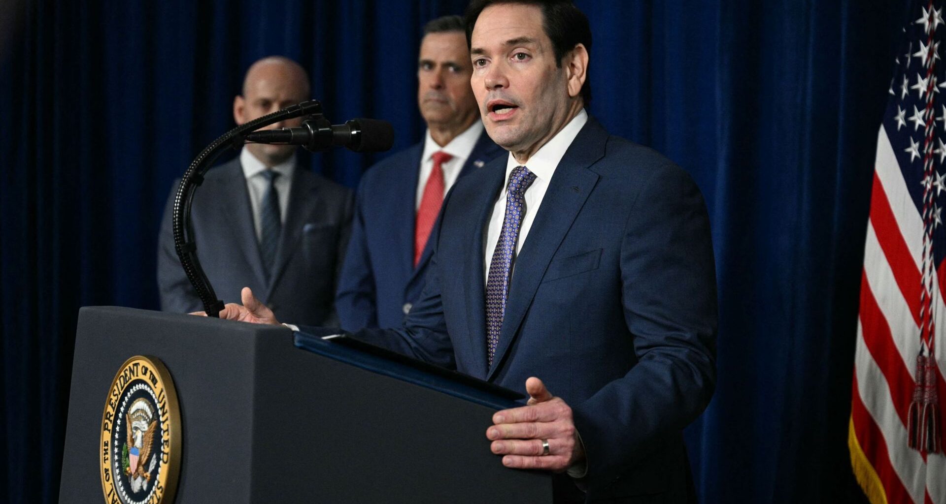 'Les Etats-Unis conserveront de nombreux leviers d'influence pour garantir la protection de nos intérêts', affirme le chef de la diplomatie américaine Marco Rubio