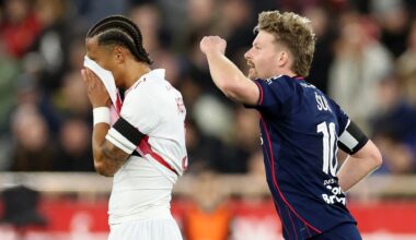 en attendant Endrick, Lyon domine Monaco grâce à un doublé de Sulc