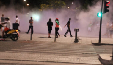 des débordements signalés à la Guillotière à Lyon, la police intervient