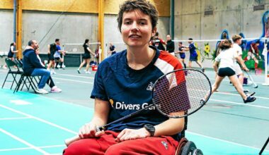 « Ces compétitions me permettent de voir autre chose » : cette championne d’Europe de parabadminton a voulu se frotter à des valides