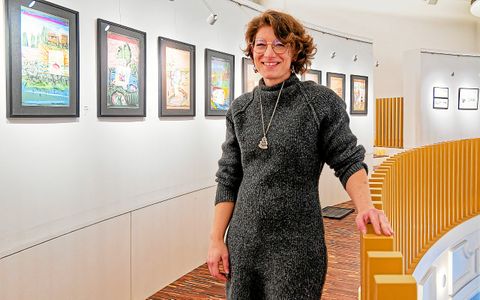 Anna Vlaminck, responsable de galerie au Comœdia, place Wilson, estime que les Brestois aiment l’art.