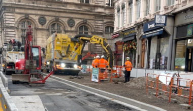 des travaux à l’origine d’une fuite de gaz en centre-ville, tout un secteur paralysé pendant quatre heures