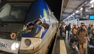 « Le drame n’est pas passé loin » : un train Brest-Quimper percuté par un arbre, plusieurs passagers blessés [En images]
