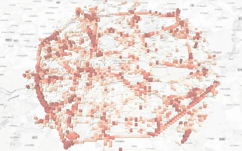 Voici où se concentrent les embouteillages chaque soir, entre 18h et 19h, à Rennes.
