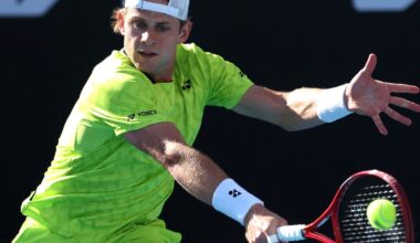 Open d'Australie : Raphaël Collignon abandonne, Zizou Bergs concède le deuxième set au tie break (DIRECT)