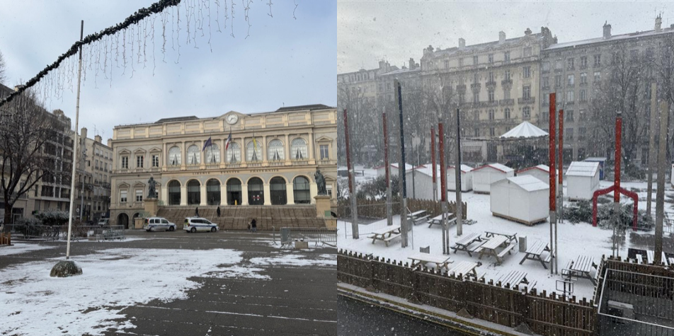 Neige à Saint-Étienne : les images des flocons ce mercredi