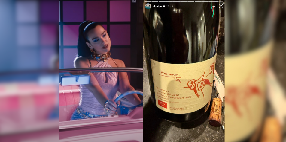 Quand la star internationale Dua Lipa fait la pub d'un vin d'Auvergne-Rhône-Alpes