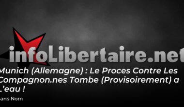 le proces contre les compagnon.nes tombe (provisoirement) a l’eau ! – 🔴 Info Libertaire