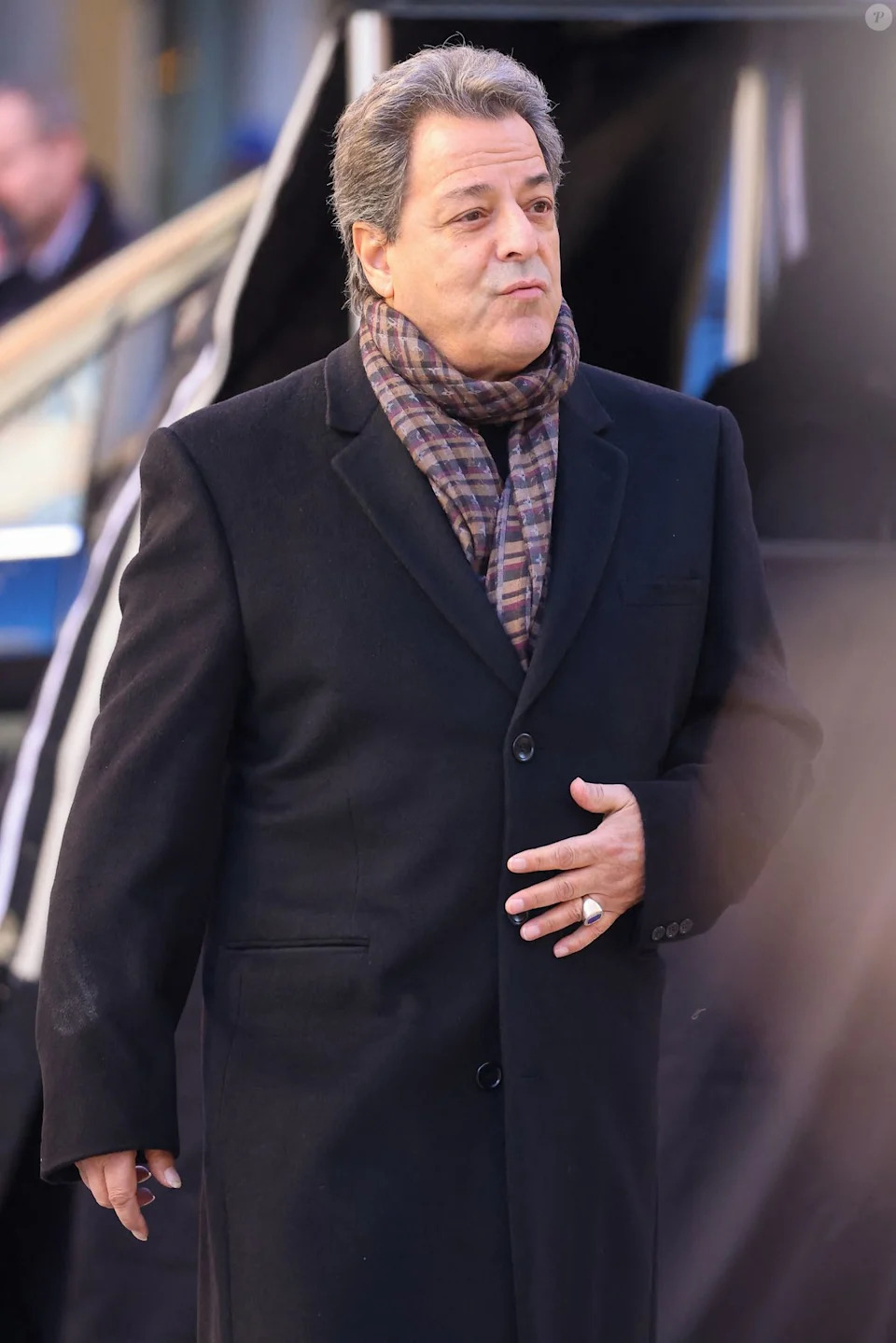 Chico Bouchikhi - Arrivées aux obsèques de Brigitte Bardot en l'église Paroissiale Notre-Dame-de-l'Assomption de Saint-Tropez, France, le 7 janvier 2026.  © Jacovides-Moreau/Bestimage