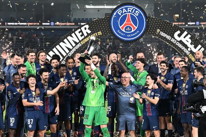 Les Parisiens ont remporté le Trophée des champions face à l’Olympique de Marseille, le 8 janvier 2026, au stade Jaber Al-Ahmad International de la ville de Koweït.