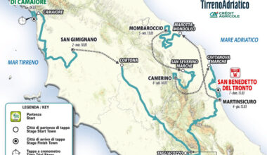 Cyclisme. Tirreno-Adriatico - On connait le parcours du 61e Tirreno-Adriatico dès le 9 mars