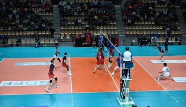 un match de volley avec des conditions particulières 