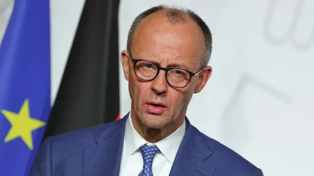 Le chancelier allemand Friedrich Merz, à l'Élysée, à Paris, le 6 janvier 2026.