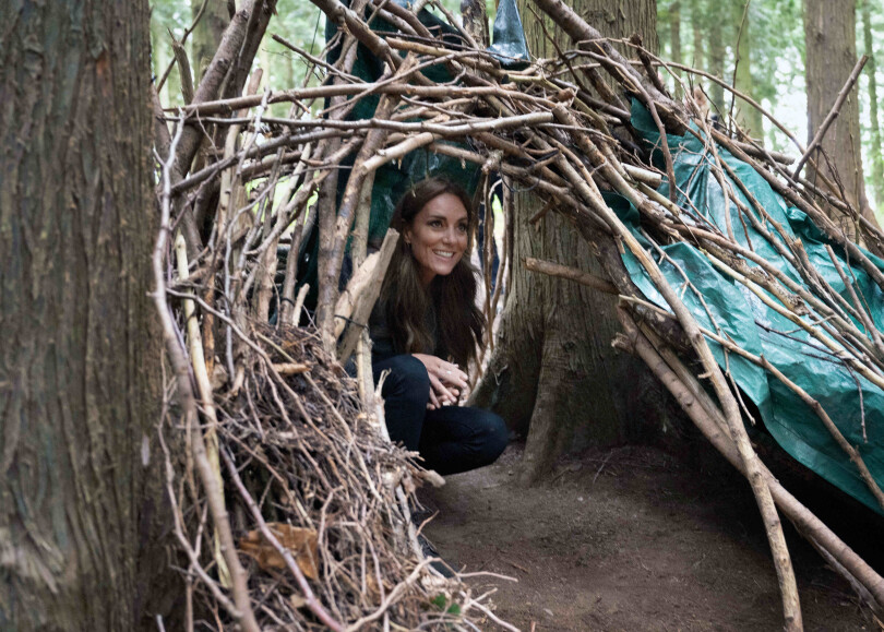 La princesse de Galles lors d'une sortie en forêt avec la Madley Primary School à Hereford, le 16 septembre 2023.