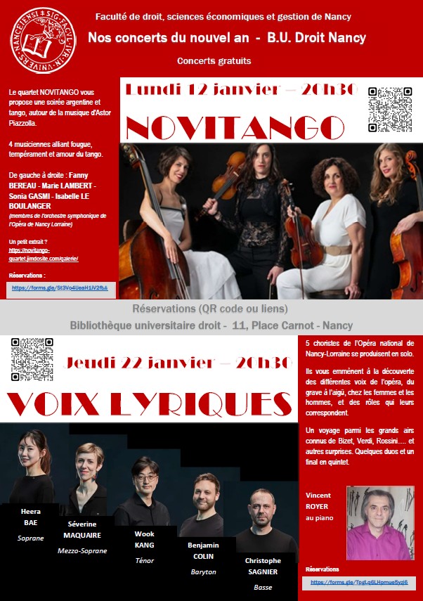 Programmation saison culturelle janvier 2026