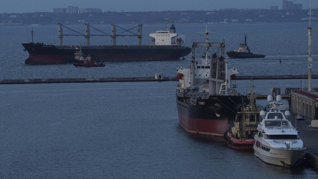 Un navire dans le port d’Odessa en Ukraine, vendredi 28 mars 2025 (image d'illustration).