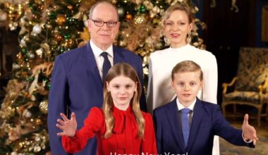 La famille princière de Monaco souhaite une bonne année 2026 aux Monégasques.