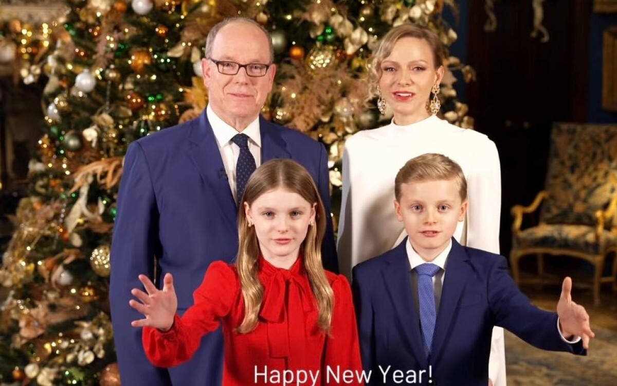 La famille princière de Monaco souhaite une bonne année 2026 aux Monégasques.