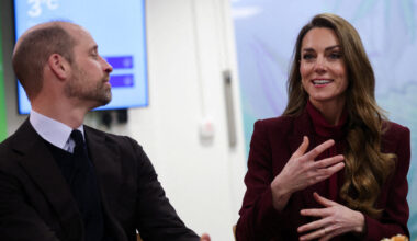 La princesse et le prince de Galles ont rencontré des bénévoles lors d'une visite à l'hôpital Charing Cross à Londres, ce jeudi 8 janvier 2026.