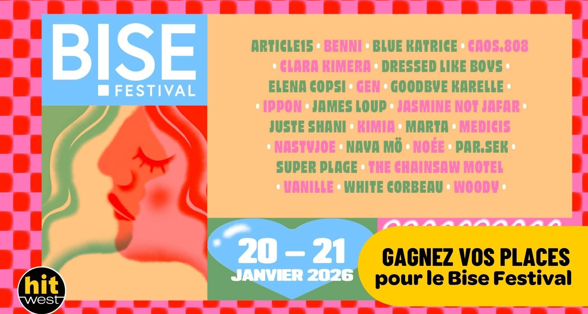 Gagnez vos places pour le BISE Festival 2026 avec Hit West