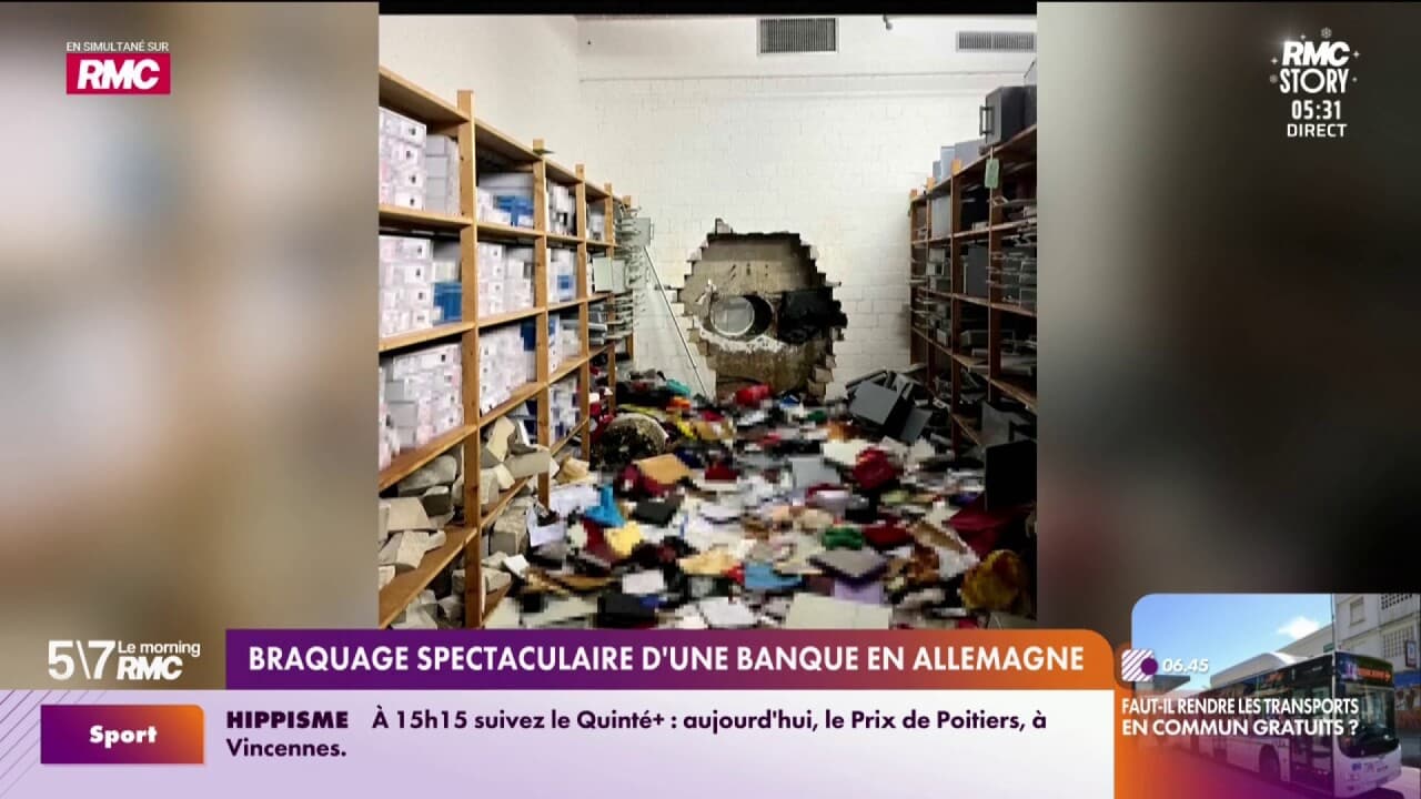 Braquage spectaculaire d'une banque en Allemagne