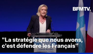 Candidature de Franck Allisio à l'élection municipale de Marseille:le discours de Marine Le Pen (RN)