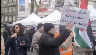 Manifestation à Paris en soutien aux libertés en Tunisie