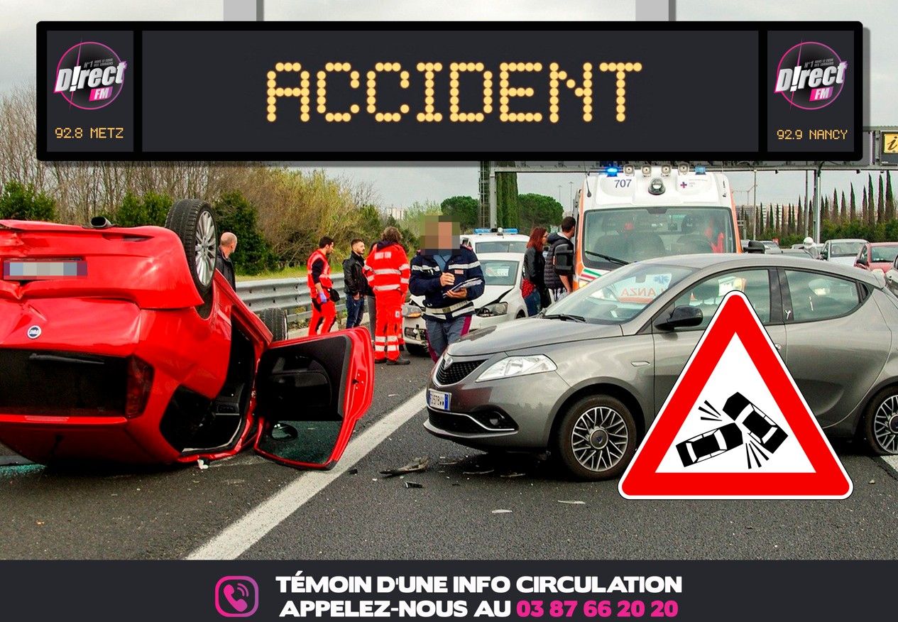 un accident impliquant 10 véhicules au niveau de Champigneulles