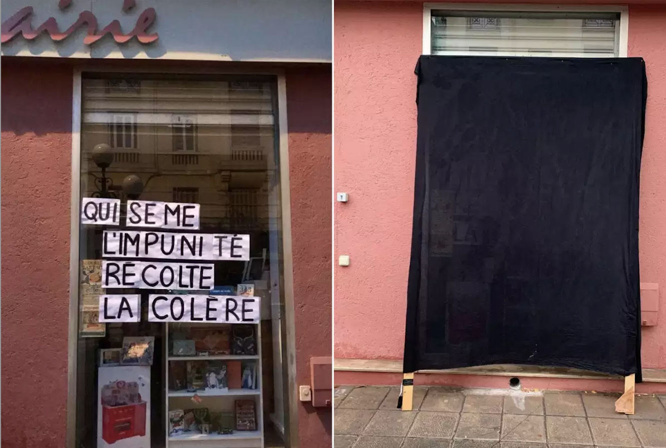 À Nice, la justice reconnaît l’illégalité de l’occultation de la vitrine de la librairie Les Parleuses